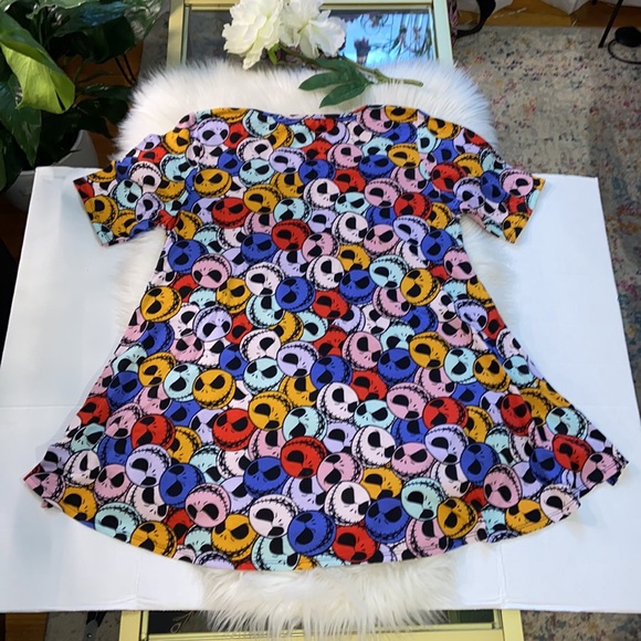 LuLaRoe Jack Skellington multicolor "Julia" size Small - Picture 3 of 11